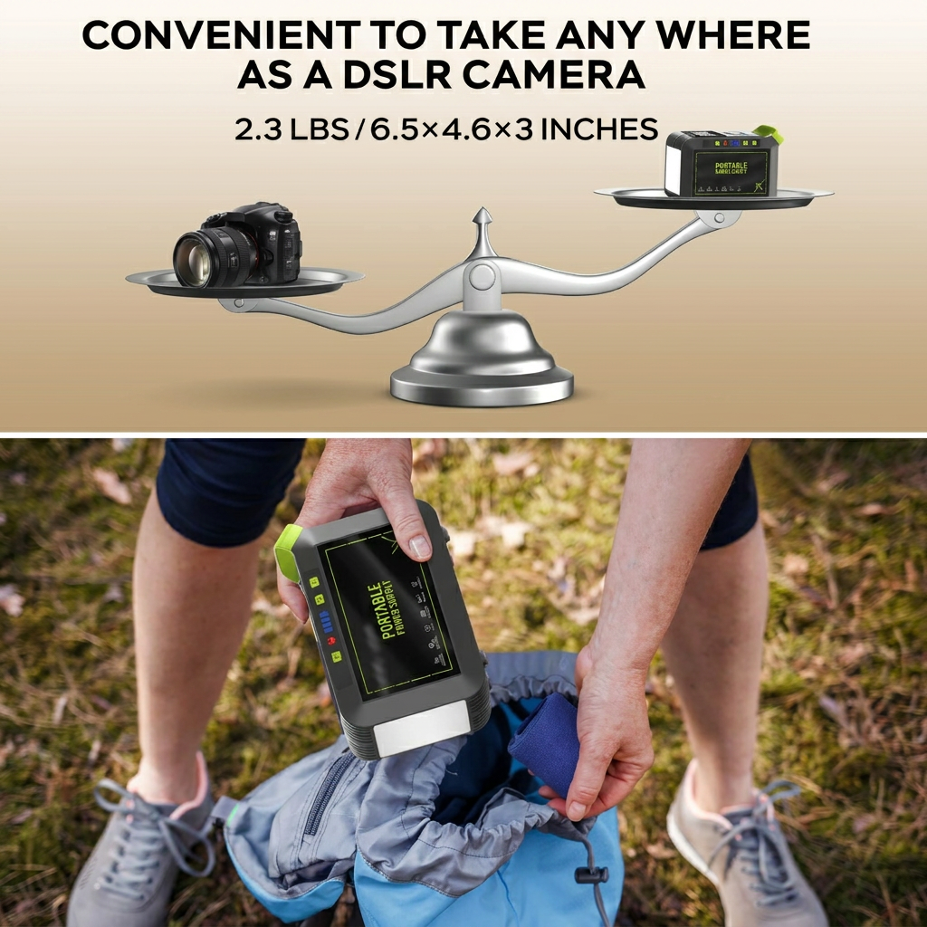 Portable power station LED light strip