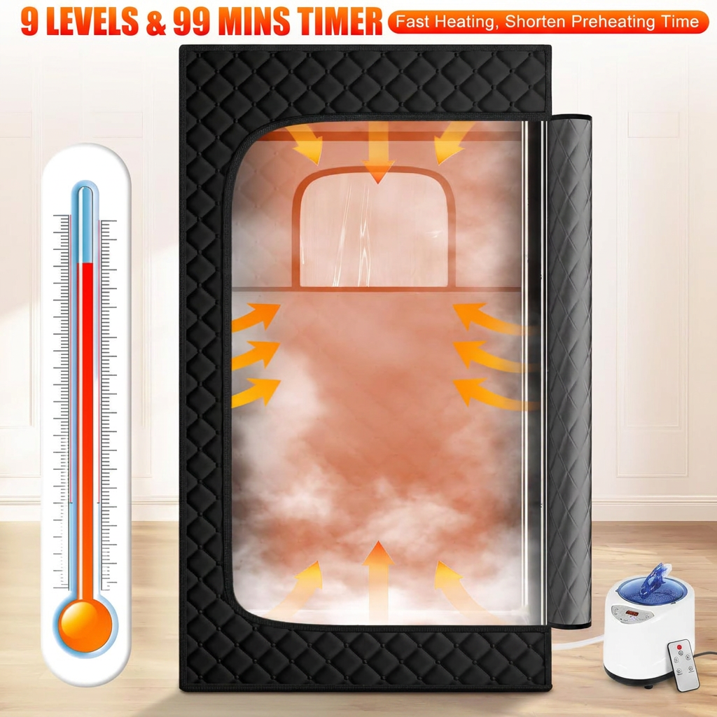 Nine heat levels and 99 minute timer