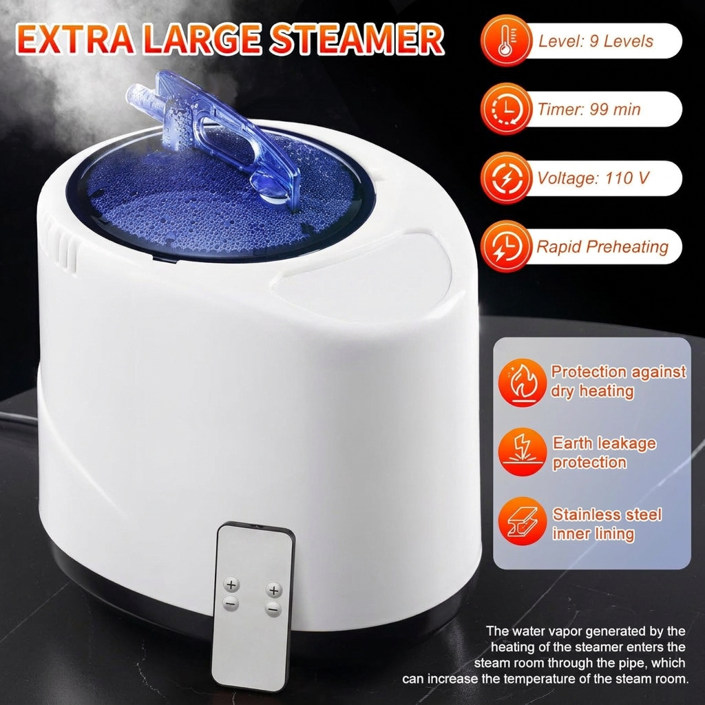 Steam generator with remote control