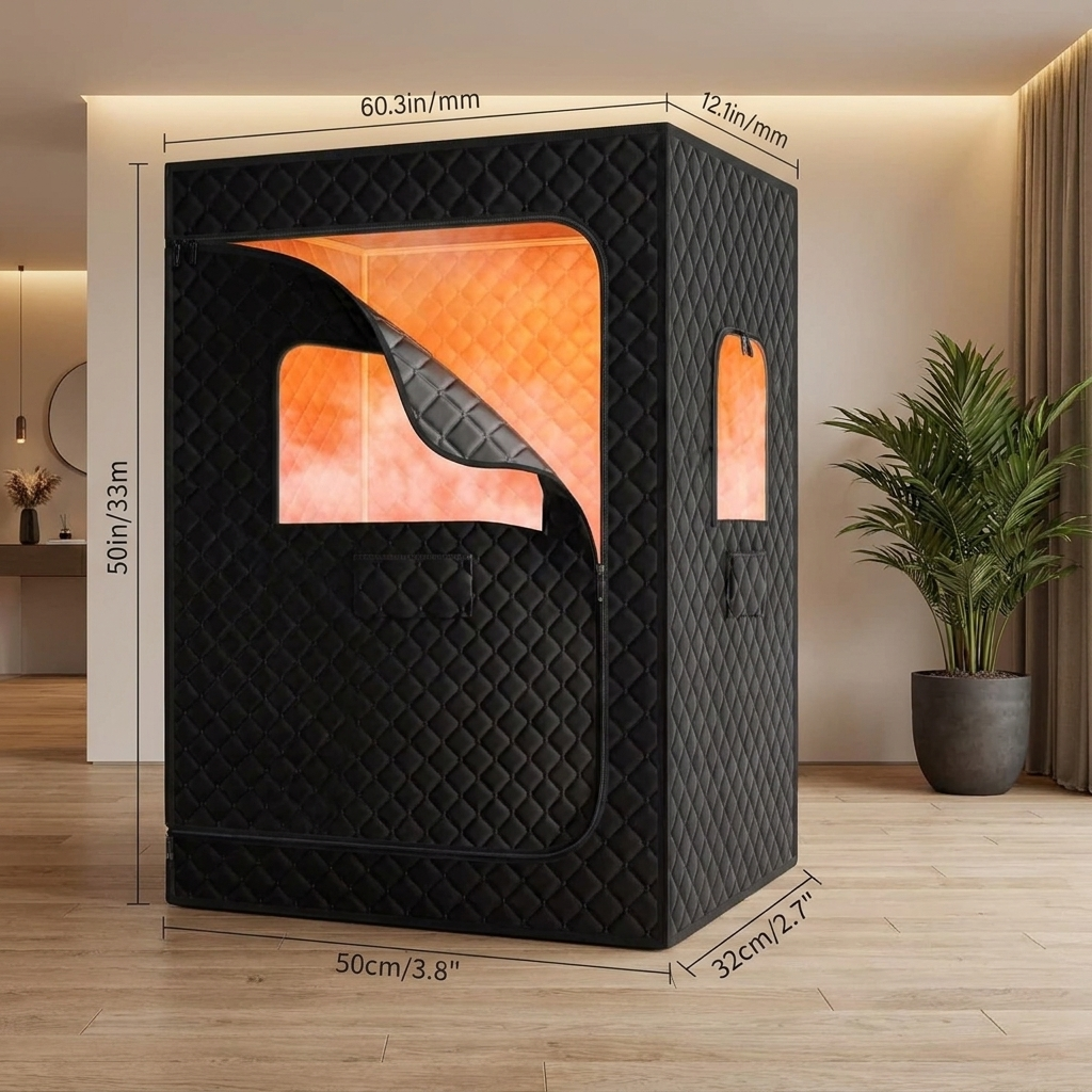 Larger two person steam sauna tent