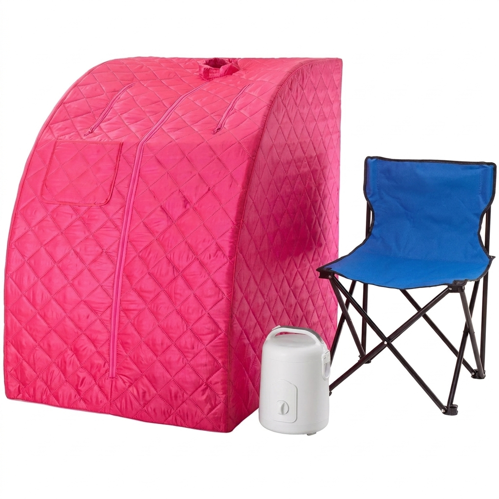 Fuchsia personal steam sauna cabin