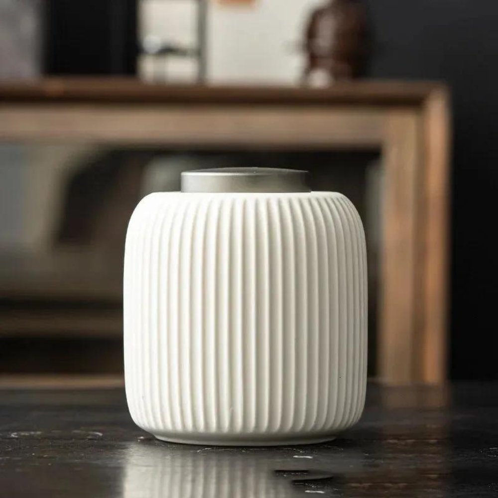 Ceramic Pet Cremation Urn | Dog & Cat Ashes Casket Memorial