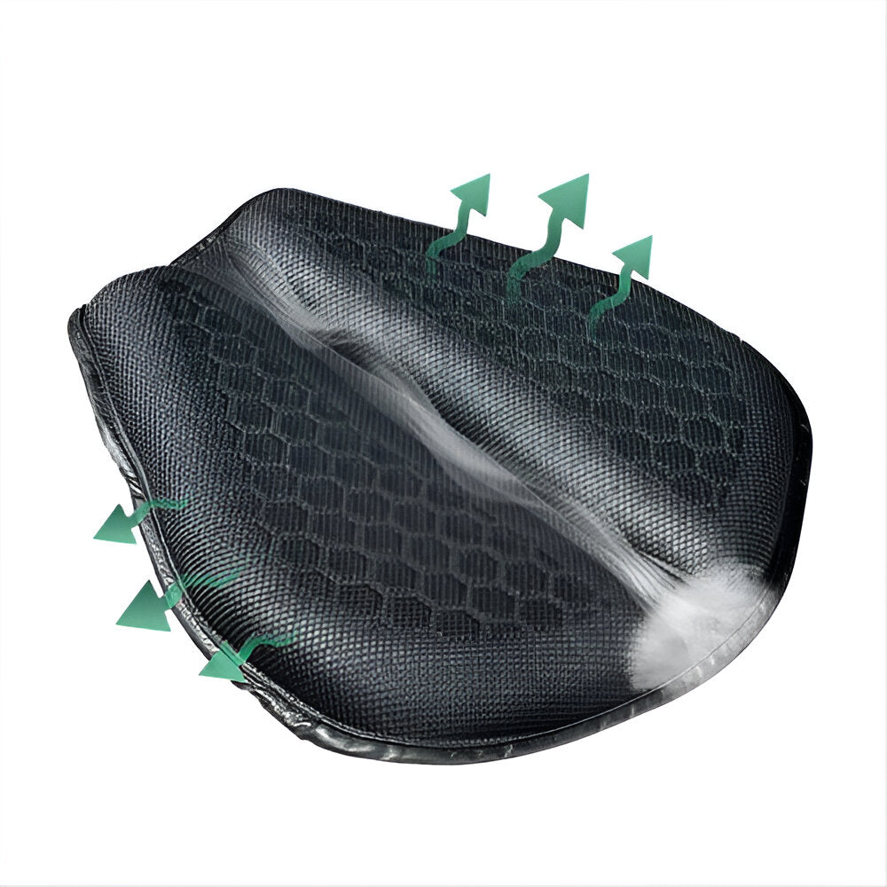 Motorcycle Gel Seat Cushion | Pressure Relief Cooling Saddle Pad