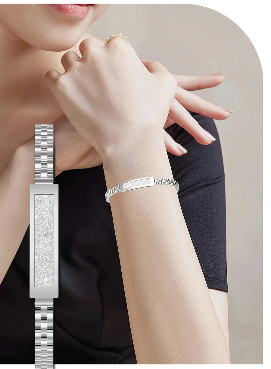 Women's Chain-Style Smart Bracelet – Elegant Fitness Tracker with Heart Rate, Sleep & Activity Monitoring