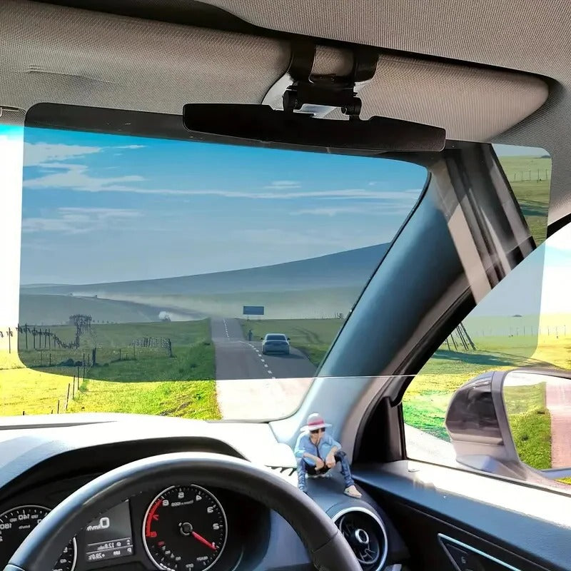 Anti-Glare Polarized Car Sun Visor Extender – Day & Night Windshield Shield for Safer Driving