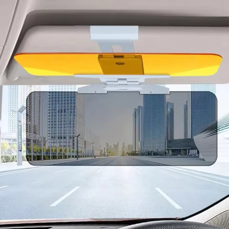 Anti-Glare Polarized Car Sun Visor Extender – Day & Night Windshield Shield for Safer Driving