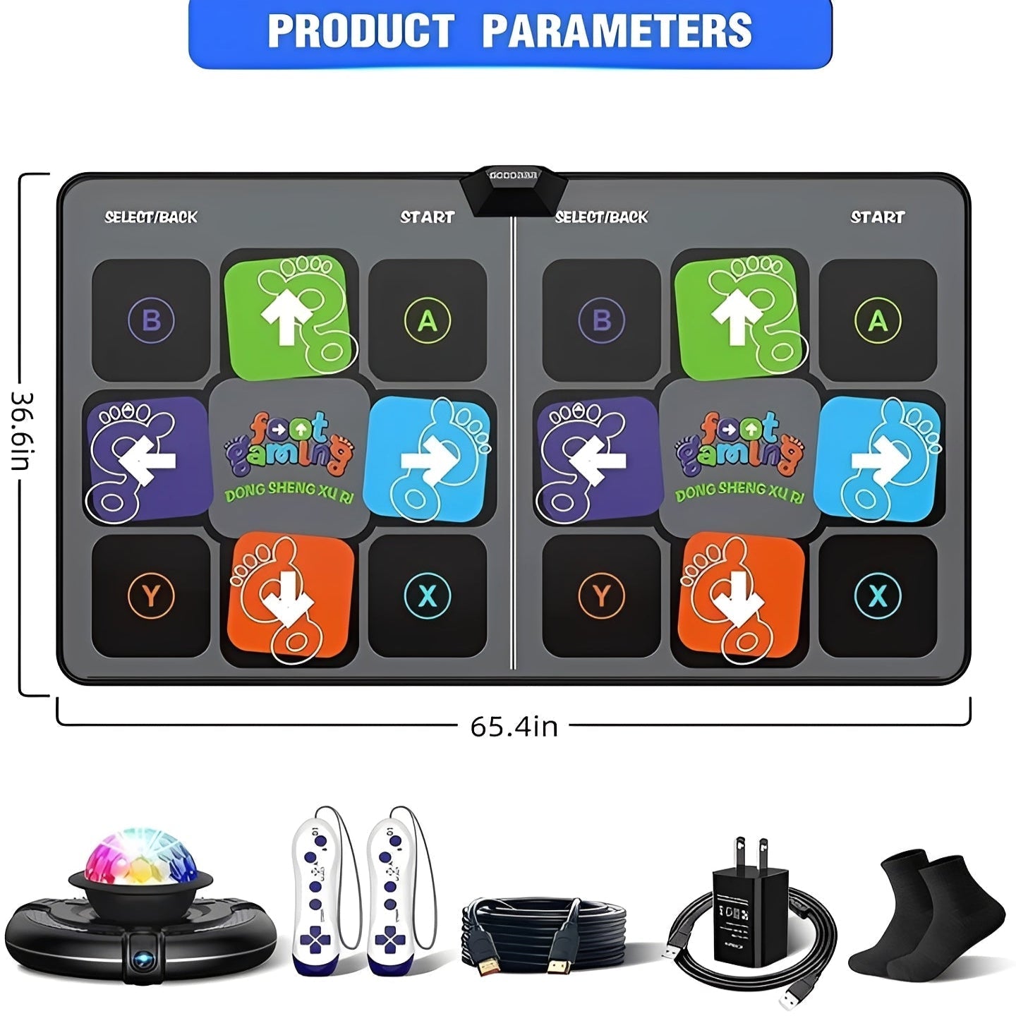 Electronic Dance Mat | Music Fitness Step Pad for Adults & Kids