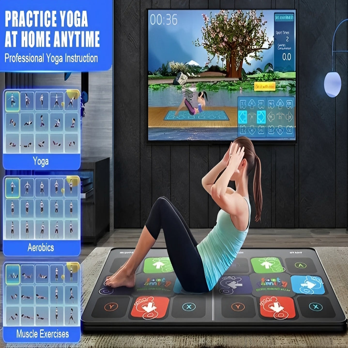 Electronic Dance Mat | Music Fitness Step Pad for Adults & Kids