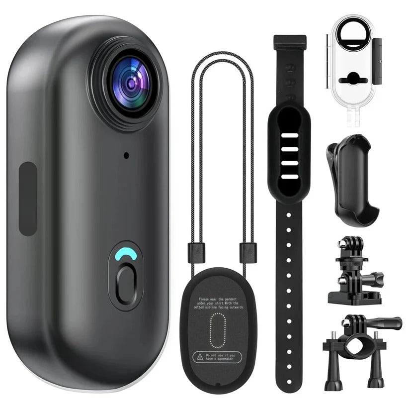 Portable Waterproof Action Camera | 4K Ultra HD Sports Cam & 128GB Card