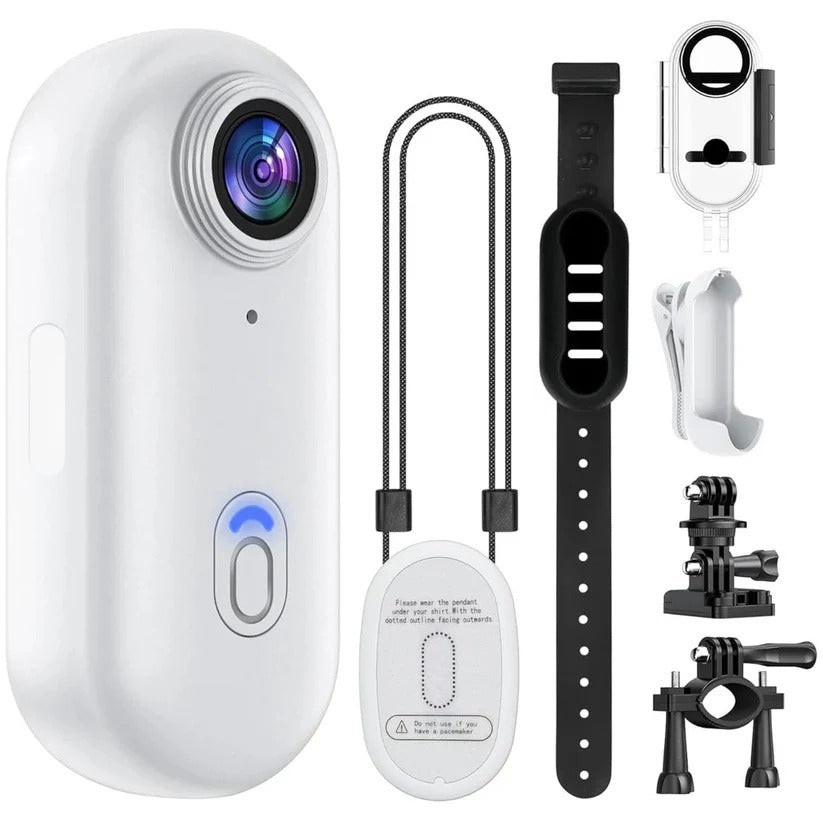 Portable Waterproof Action Camera | 4K Ultra HD Sports Cam & 128GB Card