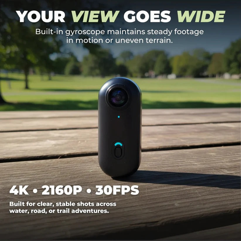 Portable Waterproof Action Camera | 4K Ultra HD Sports Cam & 128GB Card