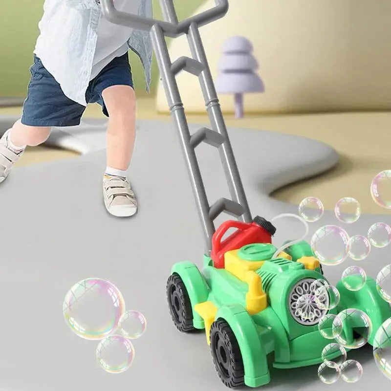 Bubble Lawn Mower for Toddlers | Outdoor Push Toy & Automatic Maker