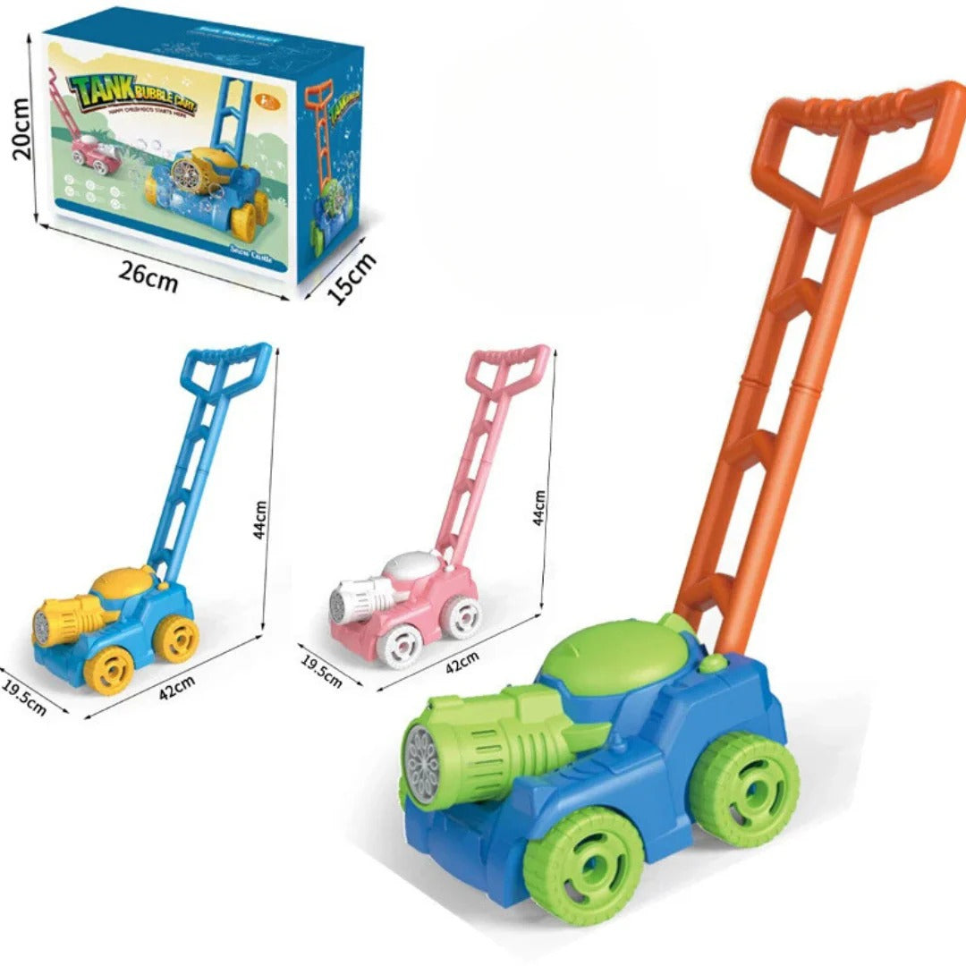 Bubble Lawn Mower for Toddlers | Outdoor Push Toy & Automatic Maker