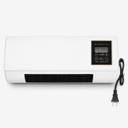 Wall-mounted mini air conditioner in a modern bedroom