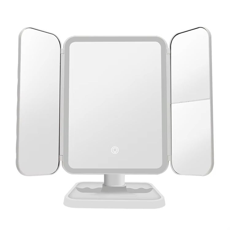 Lighted Vanity Makeup Mirror | Dimmable LED Cosmetic Stand (3 Modes)