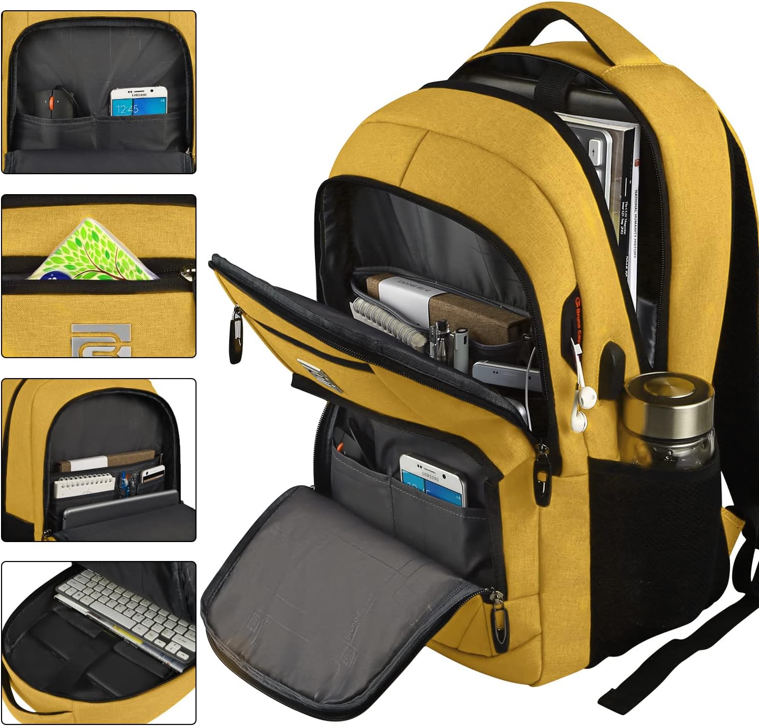Slim Anti-Theft Laptop Backpack | Business Commuter Daypack with USB
