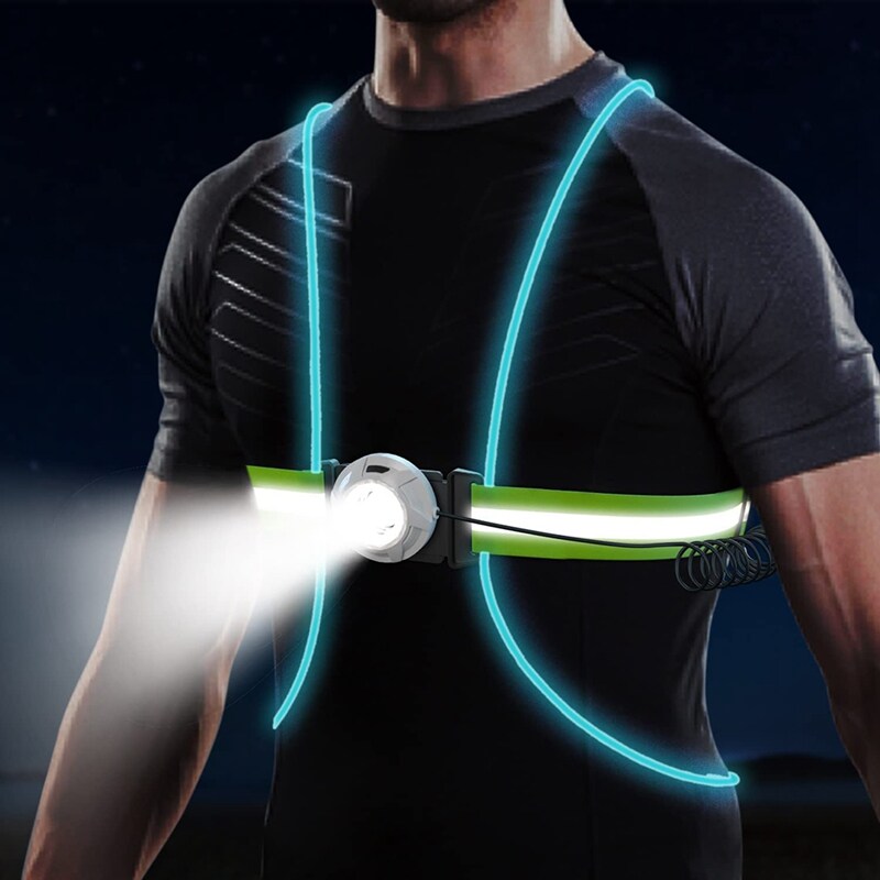 LED Reflective Safety Vest | High Visibility Gear for Running & Cycling