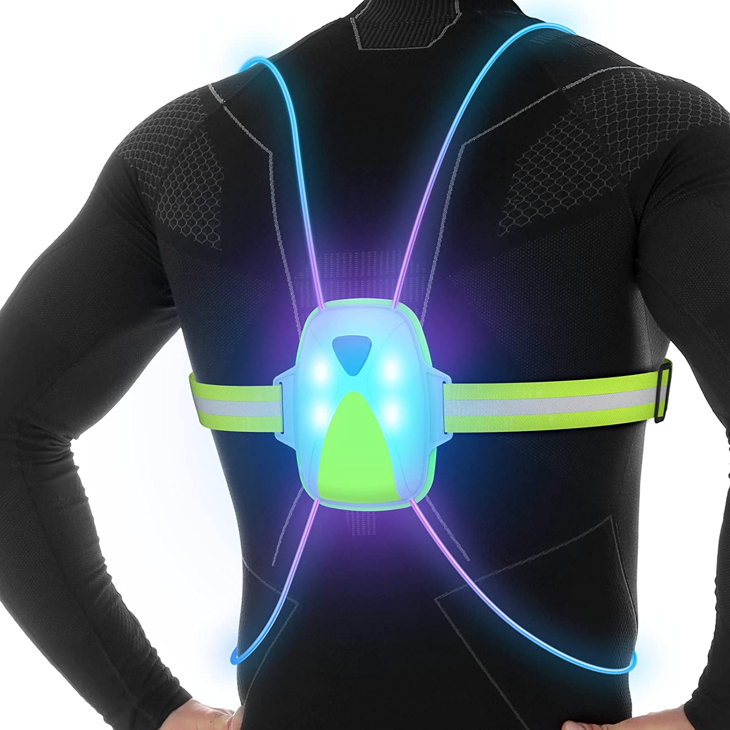 LED Reflective Safety Vest | High Visibility Gear for Running & Cycling