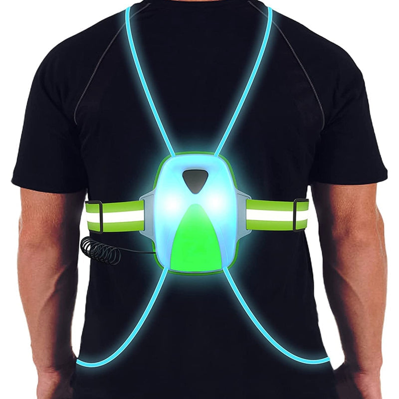 LED Reflective Safety Vest | High Visibility Gear for Running & Cycling
