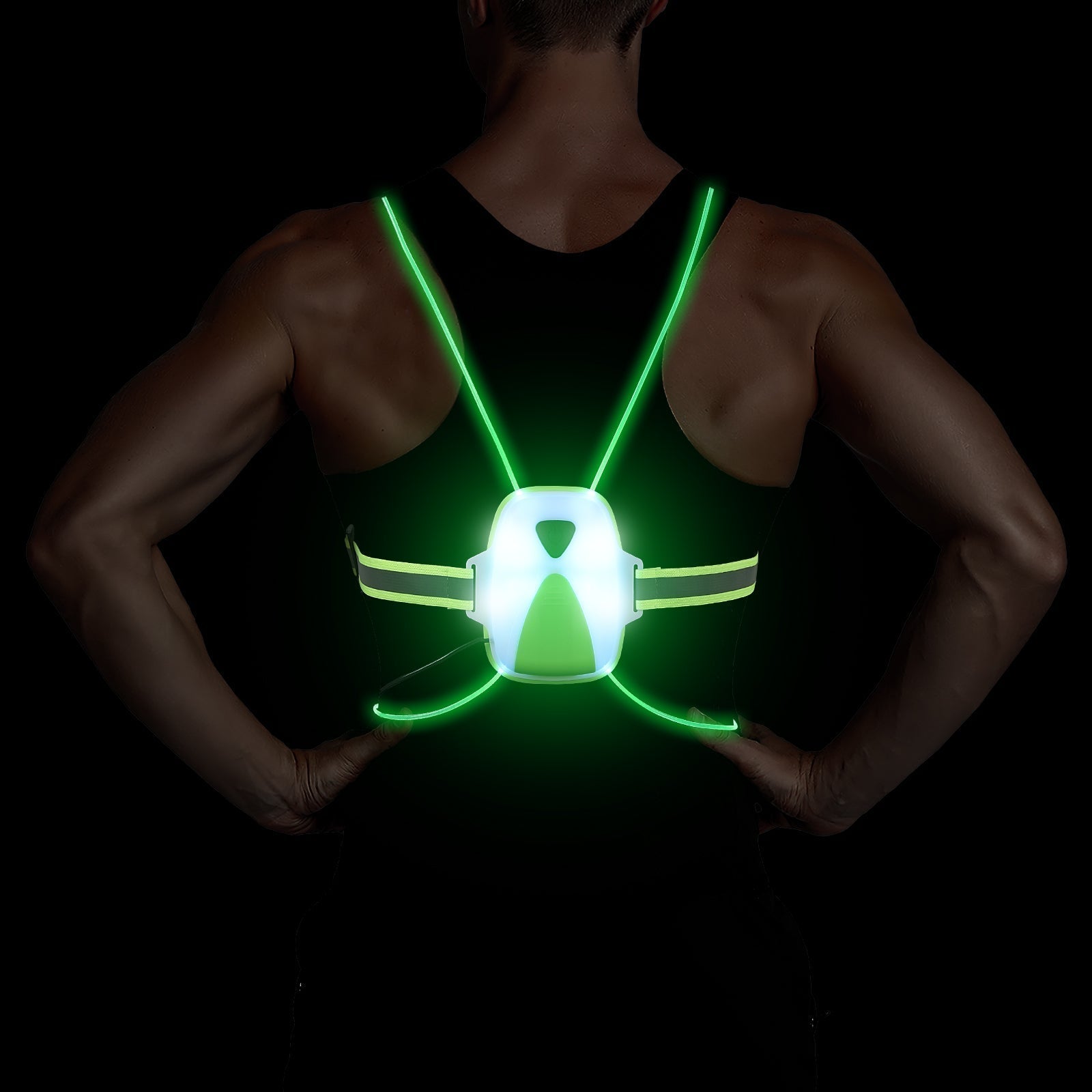 LED Reflective Safety Vest | High Visibility Gear for Running & Cycling