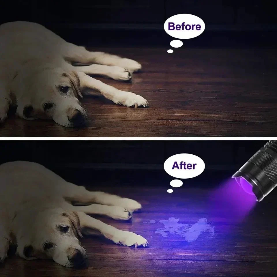 LED UV Flashlight Blacklight | Ultraviolet Pet Urine Stain Detector