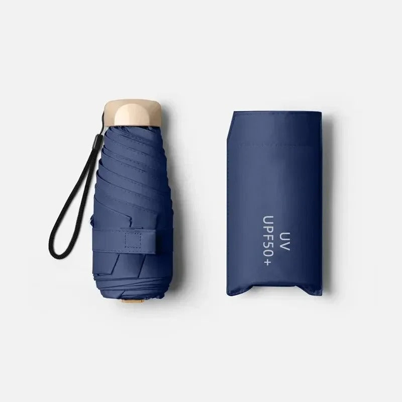 Compact Folding Mini Umbrella – UV-Protective, Wind-Resistant Pocket Umbrella for Rain, Sun & Travel