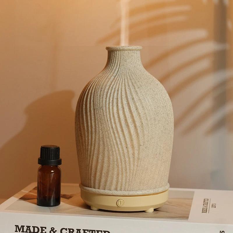 Ultrasonic Essential Oil Diffuser and Boho Vase Style Humidifier