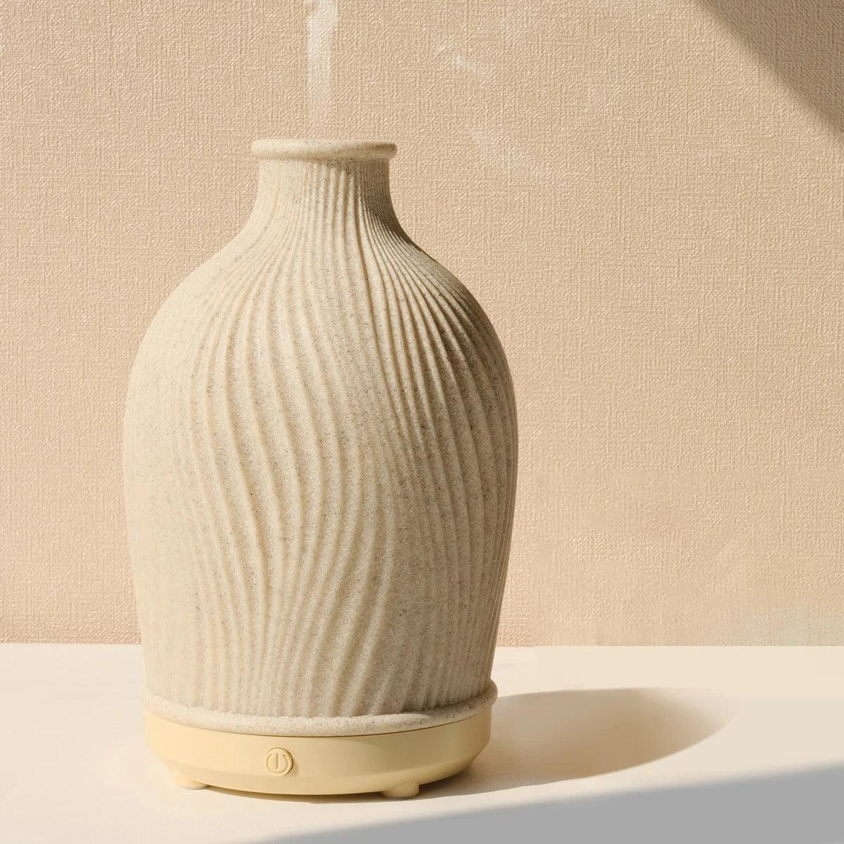 Ultrasonic Essential Oil Diffuser and Boho Vase Style Humidifier