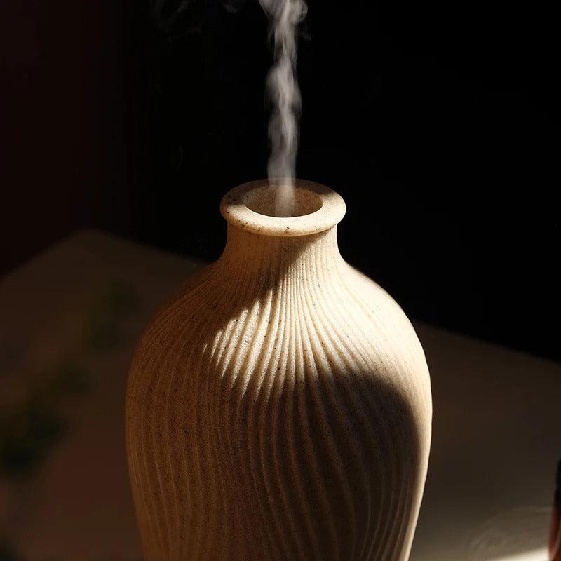 Ultrasonic Essential Oil Diffuser and Boho Vase Style Humidifier