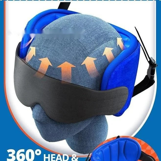 Ergonomic Memory Foam Travel Pillow | Neck Support Cushion for Long Flights