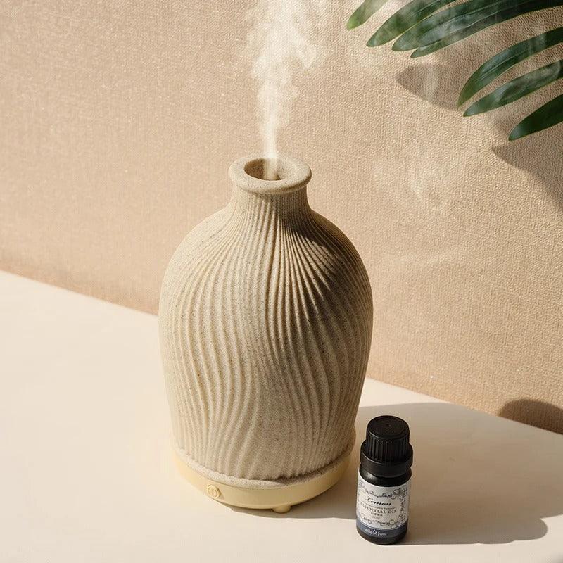 Ultrasonic Essential Oil Diffuser and Boho Vase Style Humidifier