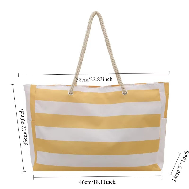 Waterproof Beach Tote Bag | Oversized Sandproof Pool & Travel Bag