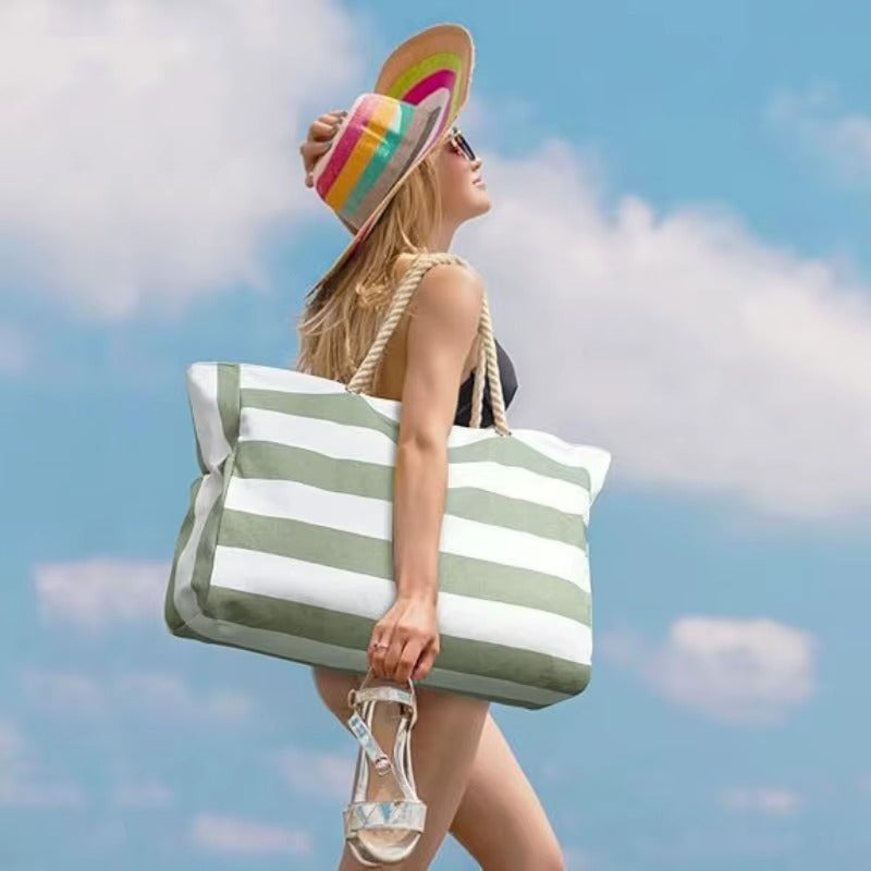 Waterproof Beach Tote Bag | Oversized Sandproof Pool & Travel Bag