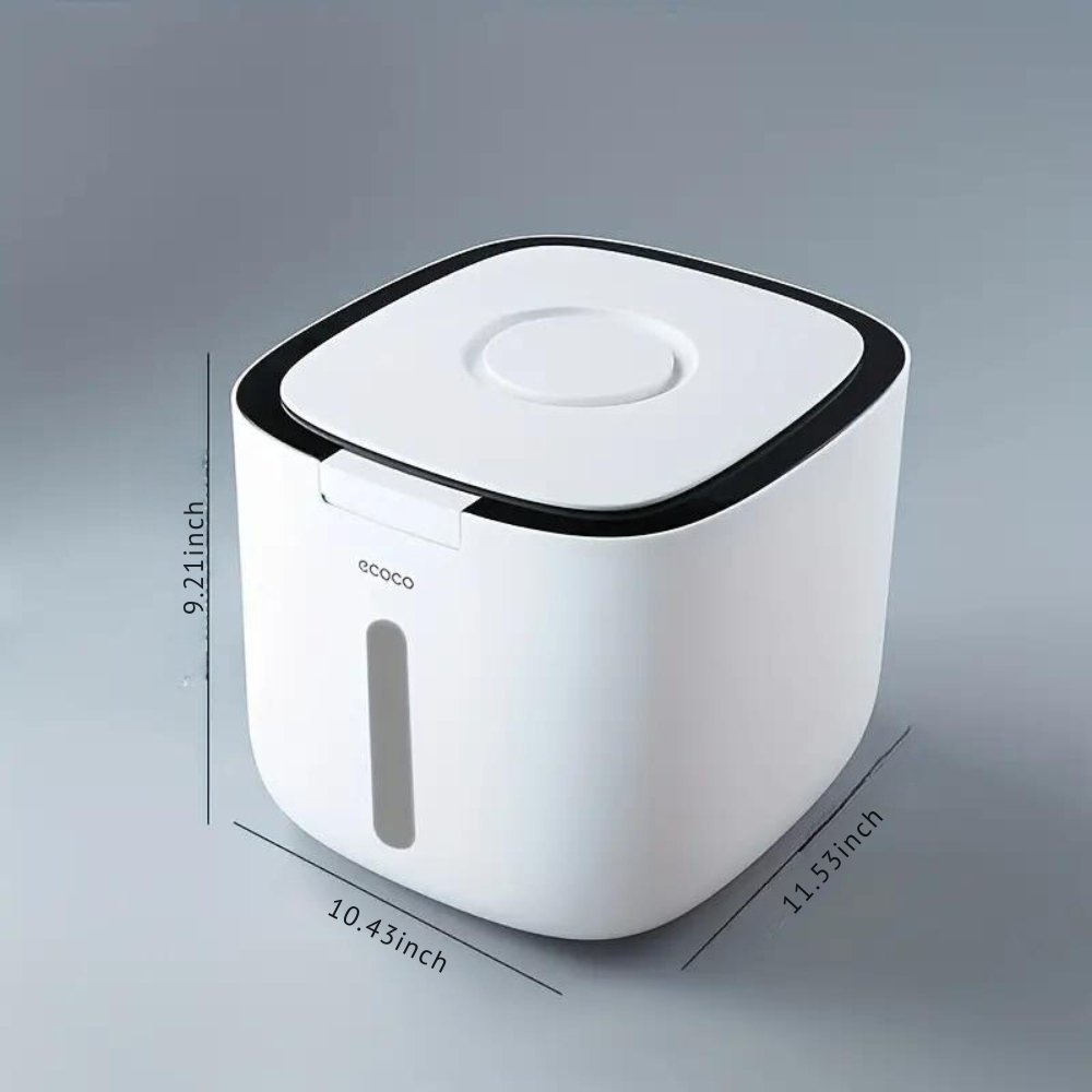 Airtight Pet Food Storage Container with Measuring Cup – Keeps Dog & Cat Food Fresh