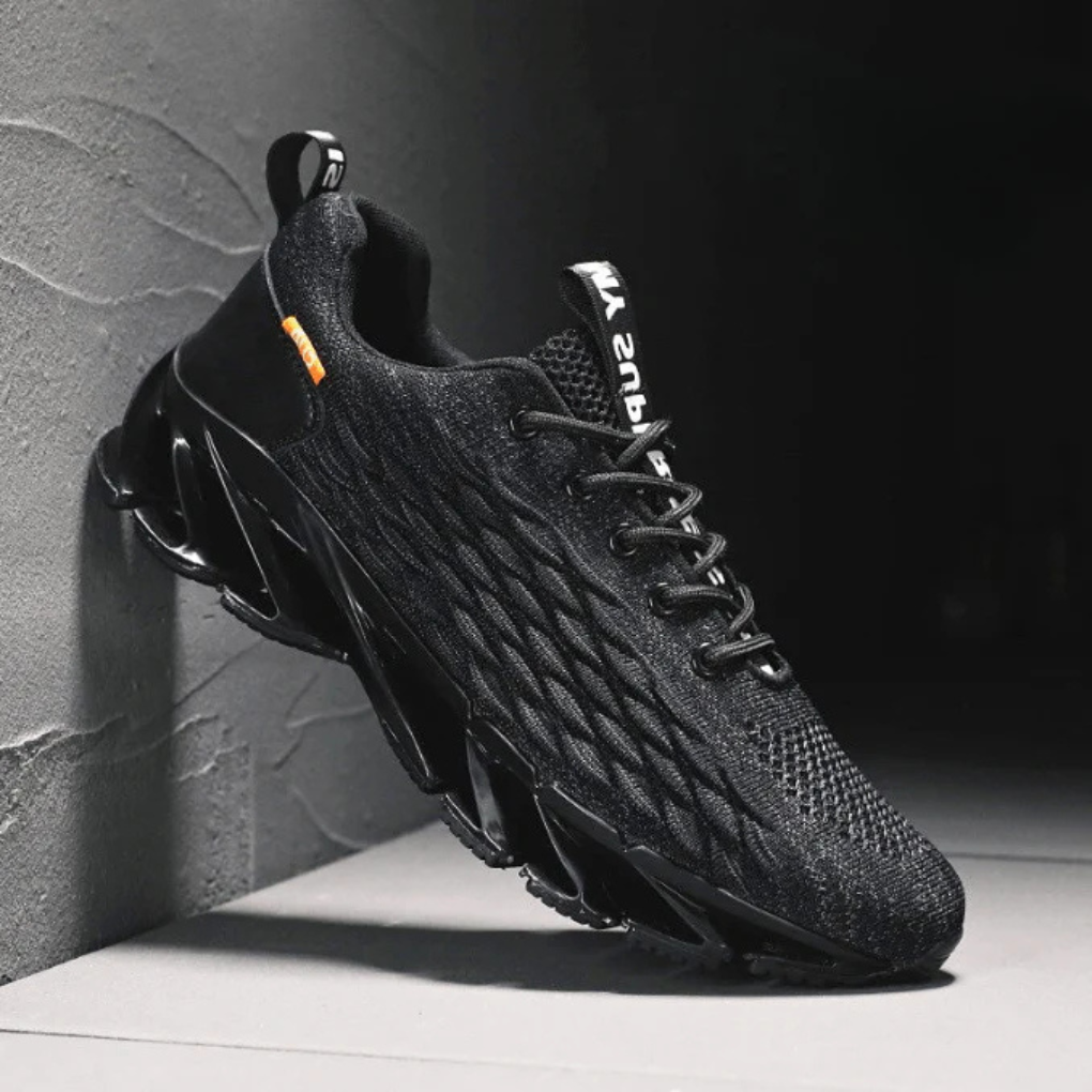 High-Performance Athletic Running Shoes for Men – Breathable Cushioned Trainers with All-Surface Grip Sole