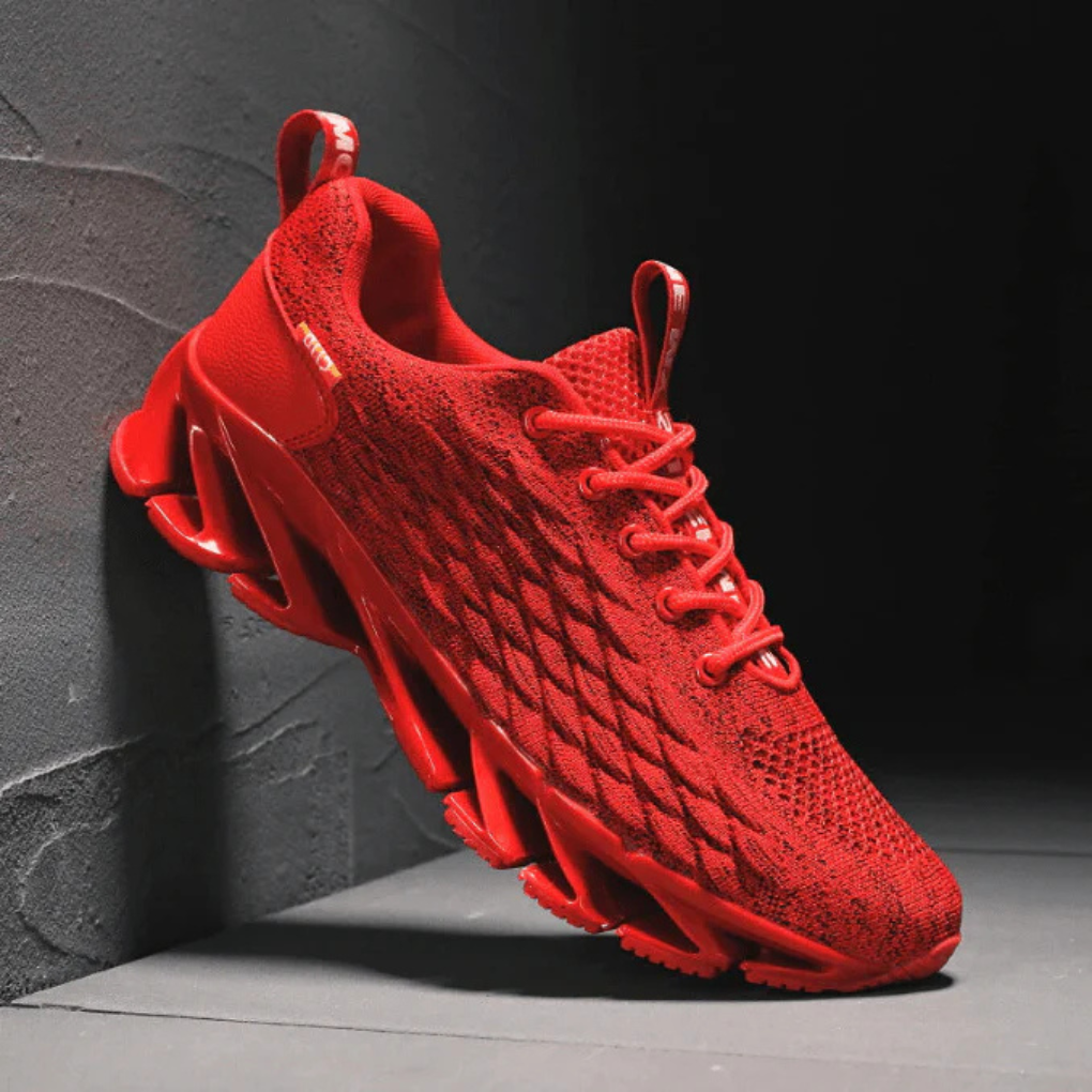 High-Performance Athletic Running Shoes for Men – Breathable Cushioned Trainers with All-Surface Grip Sole