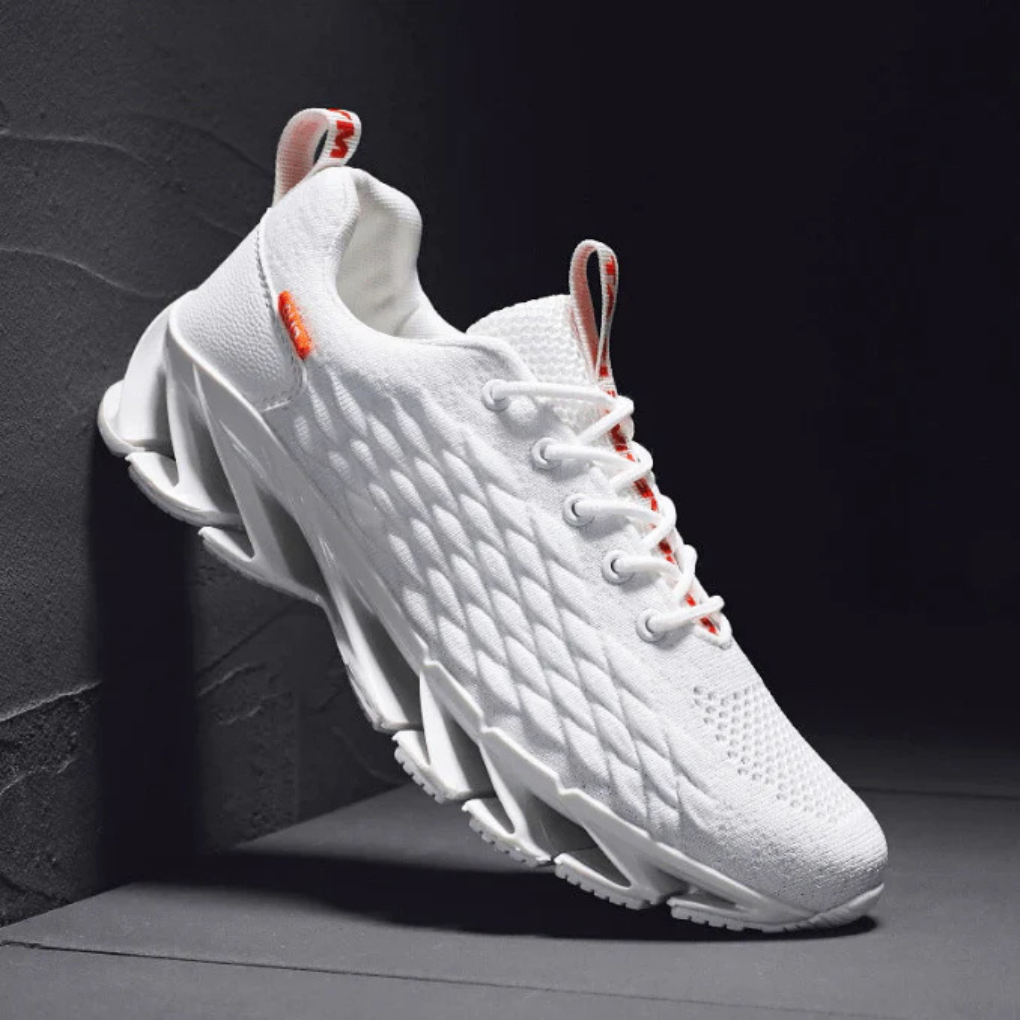 High-Performance Athletic Running Shoes for Men – Breathable Cushioned Trainers with All-Surface Grip Sole
