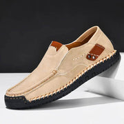 Supportive Orthopedic Slip-On Shoes for Men – Cushioned Arch-Support Walking Shoes with Easy Step-In Fit