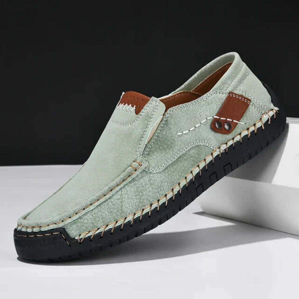 Supportive Orthopedic Slip-On Shoes for Men – Cushioned Arch-Support Walking Shoes with Easy Step-In Fit