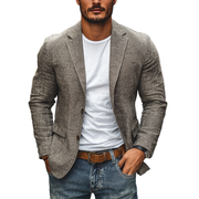 Breathable Lightweight Single-Breasted Blazer for Men – Tailored Warm-Weather Jacket for Work & Weekends