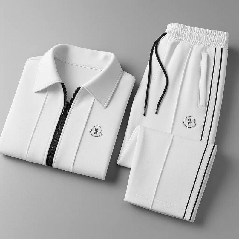 Velocity Performance Tracksuit Set for Men – Soft-Touch Athletic Jacket & Jogger Two-Piece for Training & Travel