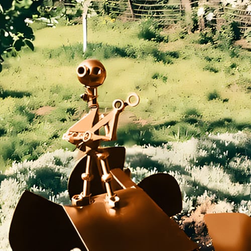 Handcrafted Metal Wind Spinner with Rock Band Design – Weatherproof Steel Garden Windmill Decor for Yard & Terrace