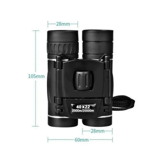 Military-Grade HD Compact Binoculars – High-Power Wide-View Field Glasses for Hunting, Hiking & Events