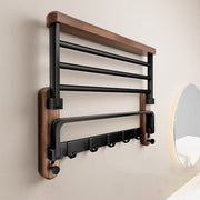 Minimalist No-Drill Towel Rack – Matte Stainless Steel Wall-Mounted Towel Bar for Modern Bathrooms