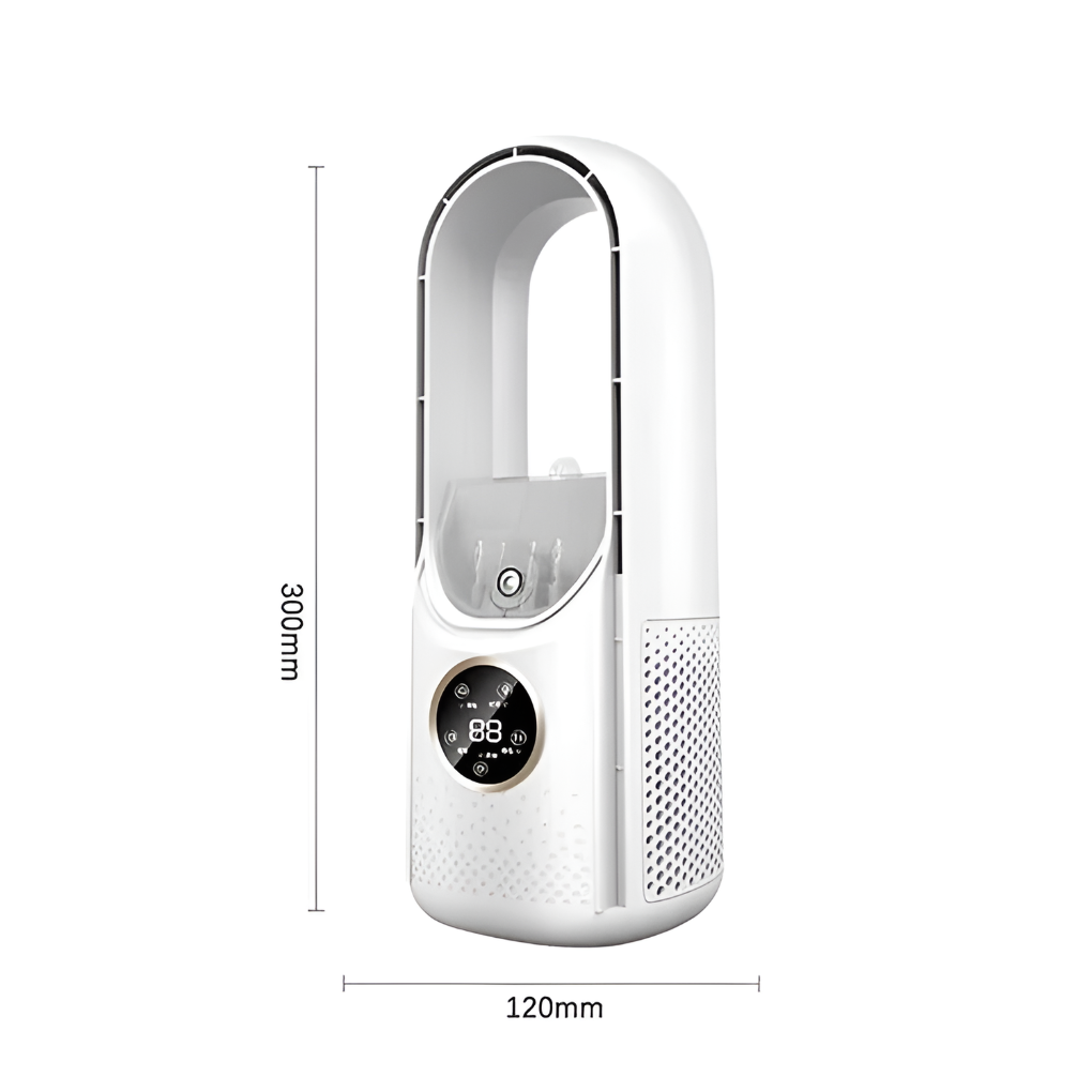 Bladeless desktop air cooler features overview