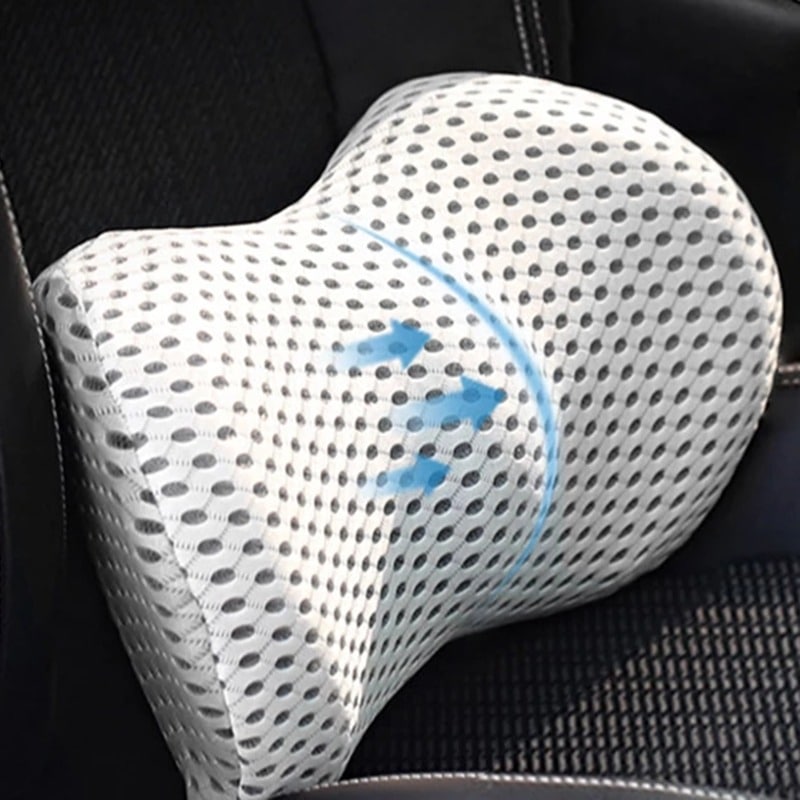 Ergonomic Lumbar Support Pillow | Memory Foam Back Cushion for Office Chair