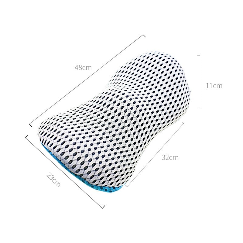 Ergonomic Lumbar Support Pillow | Memory Foam Back Cushion for Office Chair