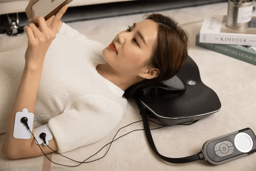 Smart Neck Massager & Cervical Traction | Heated EMS Red Light