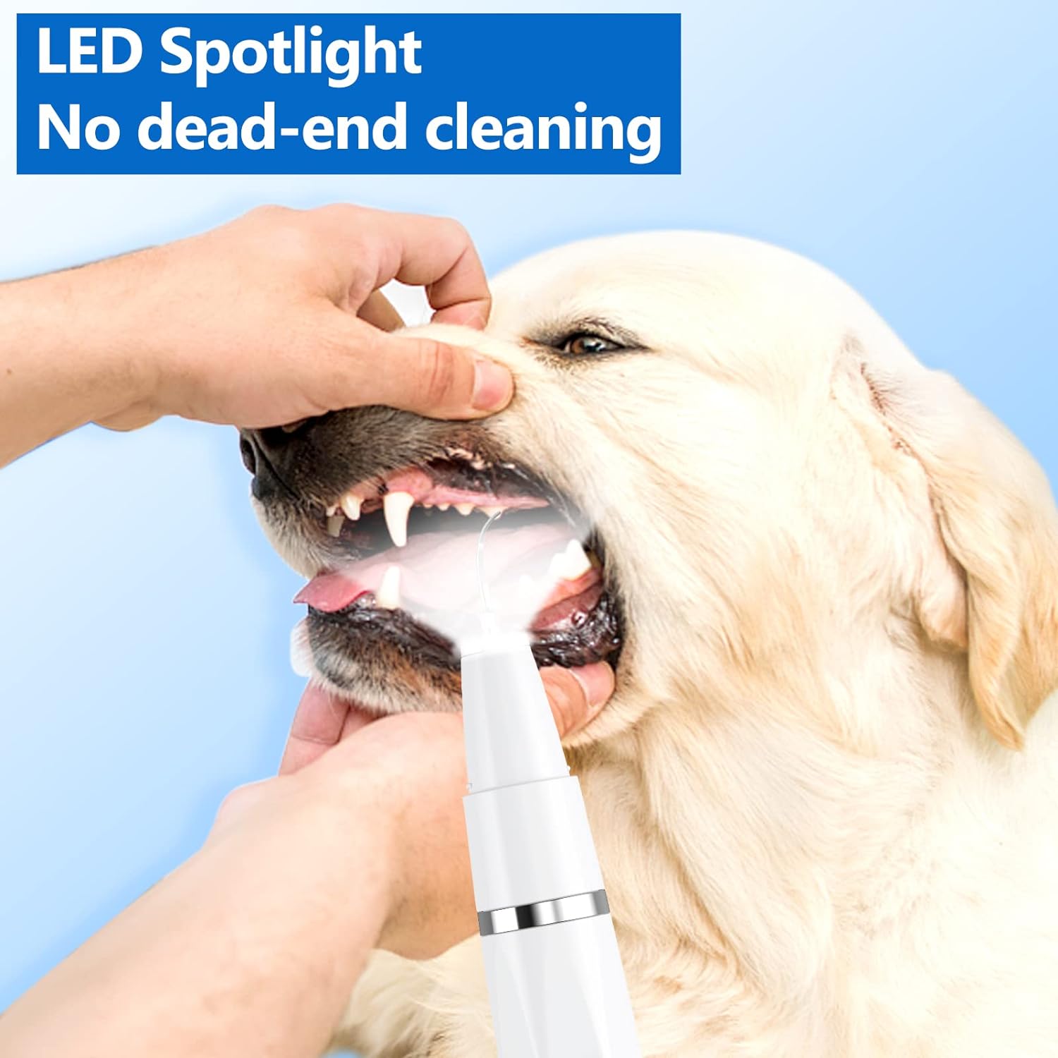 Ultrasonic Pet Plaque & Tartar Remover | Dog & Cat Teeth Cleaning Kit