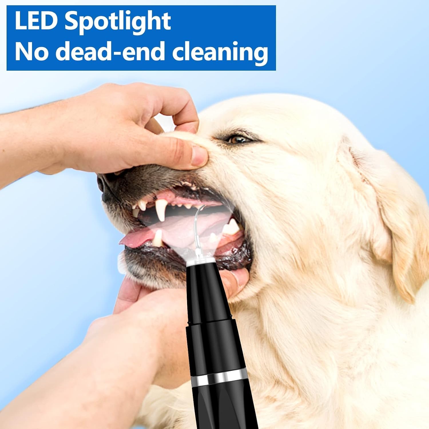 Ultrasonic Pet Plaque & Tartar Remover | Dog & Cat Teeth Cleaning Kit